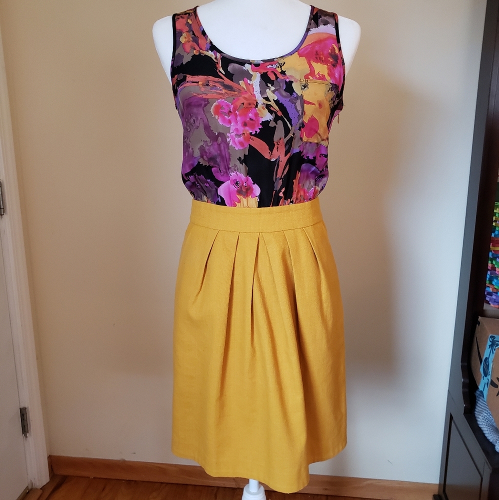Anthropologie Tabitha Floral Silk Dress